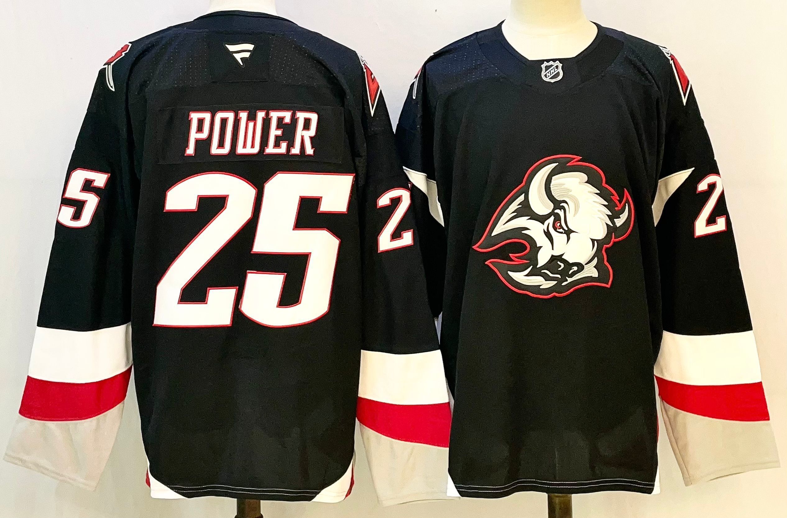 Men Buffalo Sabres #25 Power Black 2026 Adidias NHL Jersey style 001